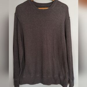 Brody Charcoal Crewneck Sweater Men's XL Preppy Dark Academia